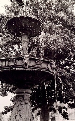 Water fountain in Mount Holly Cemetery, Little Rock, Arkansas