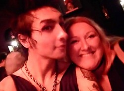 My friend and frontman for band Palaye Royale, Remington Leith, and I.